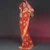 Chilly Red Georgette Saree - Click here to View more details about this Product
